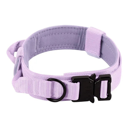 Adjustable Heavy-Duty Tactical Dog Training Collar Made from 1000D Nylon with Quick Release Buckle for Enhanced Comfort and Safety