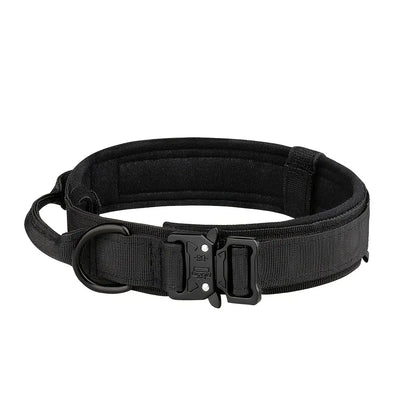 Adjustable Heavy-Duty Tactical Dog Training Collar Made from 1000D Nylon with Quick Release Buckle for Enhanced Comfort and Safety