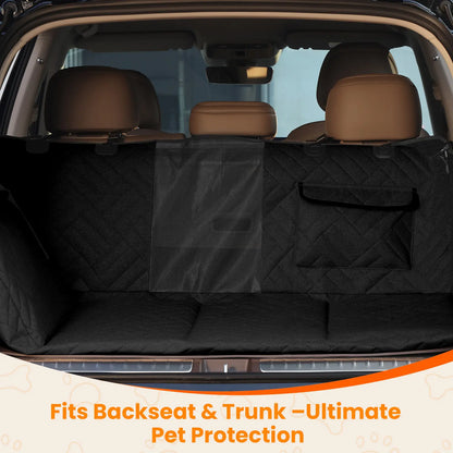 【Tiktokshopstockup】 Waterproof Dog Car Seat Cover, Hard Bottom Back Seat Protector for Dogs, Anti-Slip, Easy to Clean, Mesh Window, Fits Most Vehicles Summervibes Petlovers