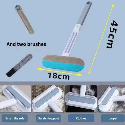 4-in-1 Multifunctional Pet Hair Removal Tool for Dogs and Cats - Adjustable Lint Brush, Fur Remover, and Water Scraper for Furniture, Carpets, Sofas, Cars, and Clothing