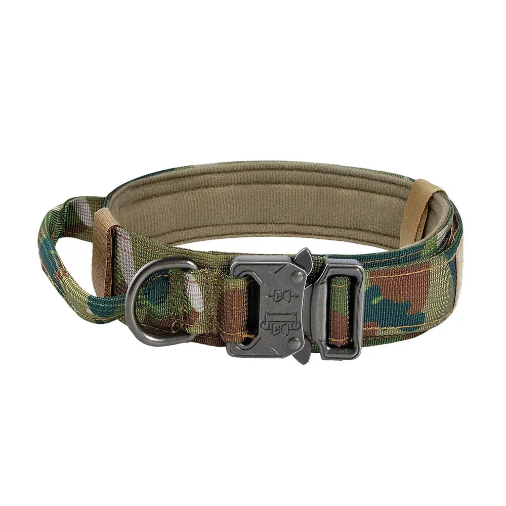 Adjustable Heavy-Duty Tactical Dog Training Collar Made from 1000D Nylon with Quick Release Buckle for Enhanced Comfort and Safety