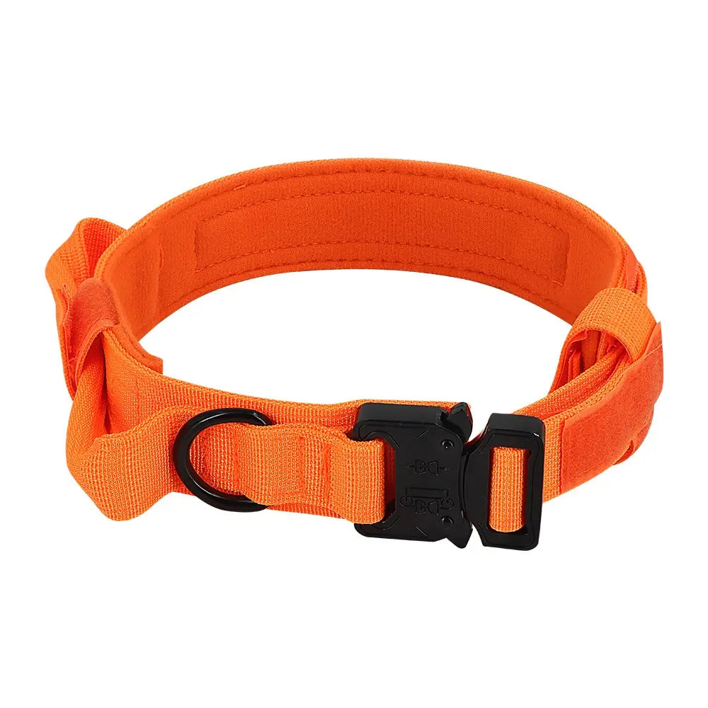 Adjustable Heavy-Duty Tactical Dog Training Collar Made from 1000D Nylon with Quick Release Buckle for Enhanced Comfort and Safety