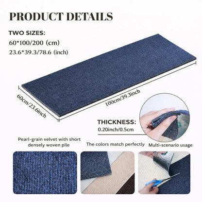 Terrapaw Cat Scratching Pads - Wall-Mounted Anti-Scratch Mats for Indoor Furniture Protection, Cuttable and Durable