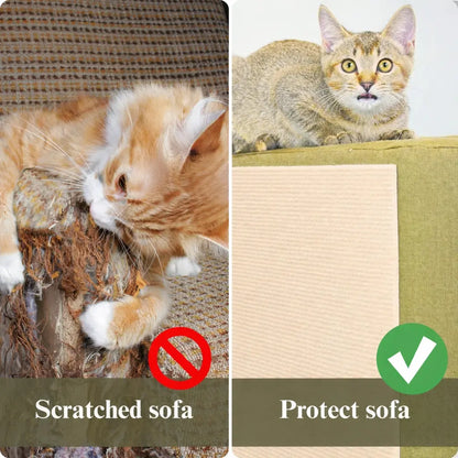 Terrapaw Cat Scratching Pads - Wall-Mounted Anti-Scratch Mats for Indoor Furniture Protection, Cuttable and Durable